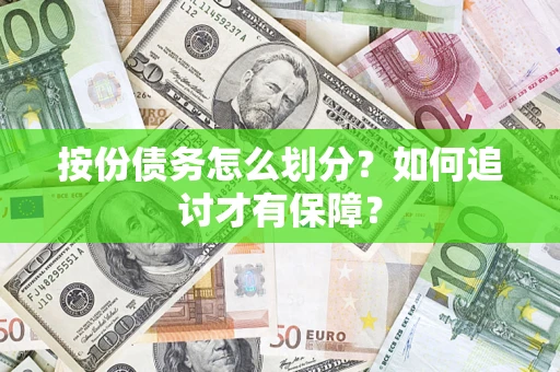 武汉按份债务怎么划分？如何追讨才有保障？