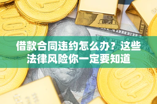 武汉借款合同违约怎么办？这些法律风险你一定要知道