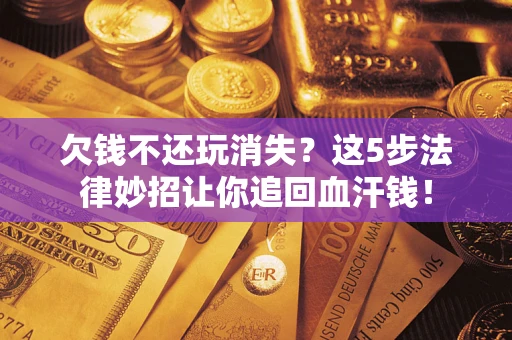 武汉欠钱不还玩消失？这5步法律妙招让你追回血汗钱！