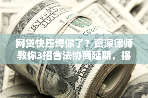 武汉网贷快压垮你了？资深律师教你3招合法协商延期，摆脱暴力催收！