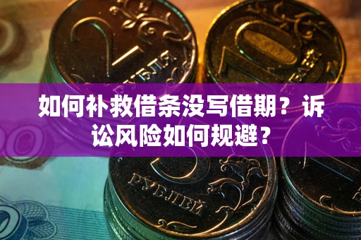 武汉如何补救借条没写借期？诉讼风险如何规避？