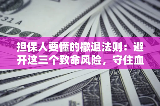 武汉担保人要懂的撤退法则：避开这三个致命风险，守住血汗钱