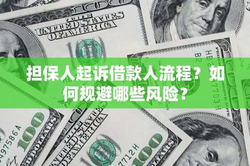 武汉担保人起诉借款人流程？如何规避哪些风险？