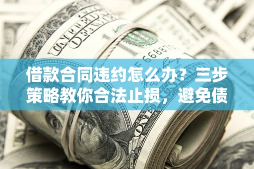 武汉借款合同违约怎么办？三步策略教你合法止损，避免债务危机升级