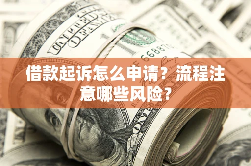 武汉借款起诉怎么申请？流程注意哪些风险？